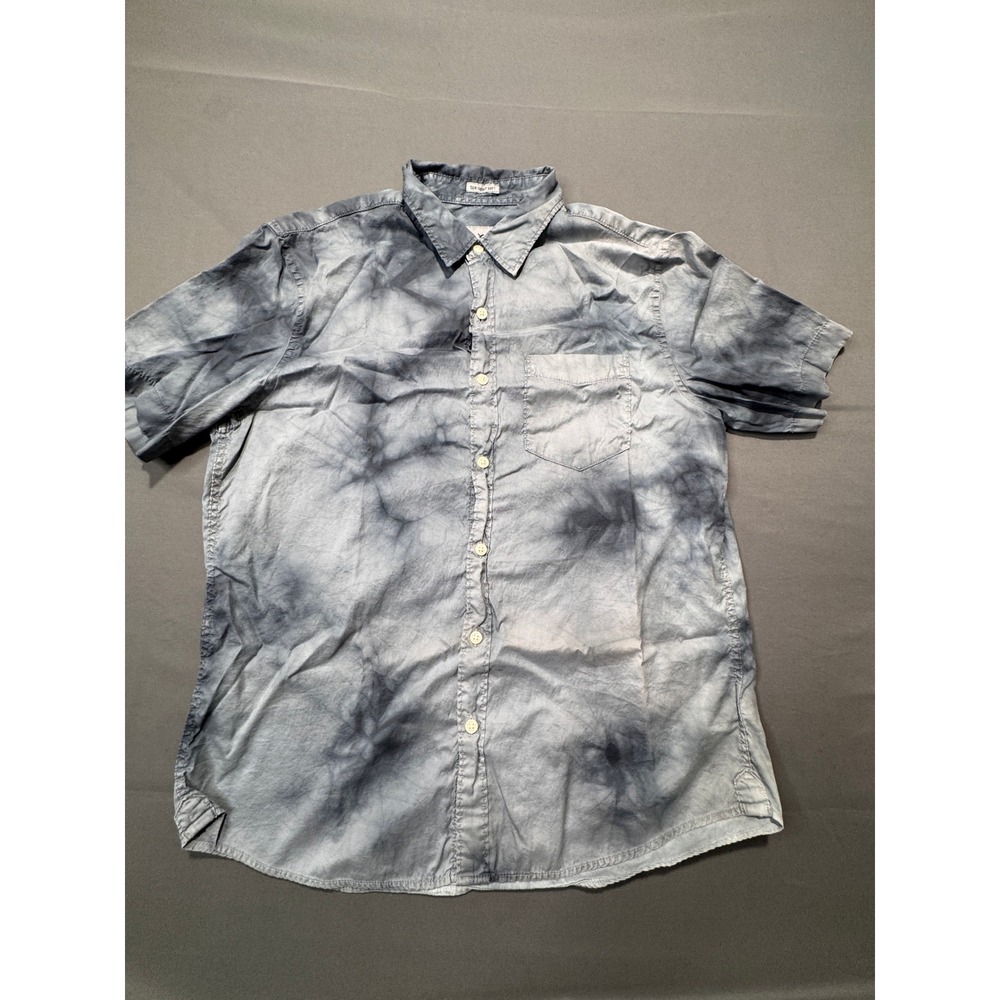 American Eagle Outfitters Mens Short Sleeve Button Up Shirt Tie Dye Medium‎